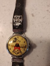 VERY RARE mickey Mouse ingersoll Watch    1930  very rare band disney very rare picture