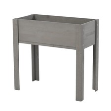 Elevated Wooden Garden Bed with Legs for Outdoor Plants, Flowers, Fruits, picture