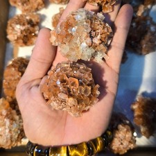 2Pcs Set Aragonite Star Crystal Cluster Healing Crystal Stone For Home Decor picture