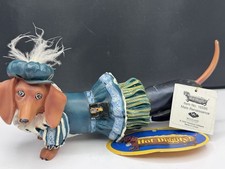 RARE HTF RETIRED Westland Hot Diggity Dog Dachshund Figurine “Male Renaissance” picture