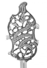 Embossed Absinthe Spoon Wormwood Leaf -  picture