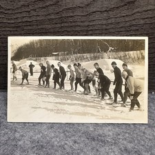 1913 Winnipeg RPPC Ski Race Winter Sport Postcard Lyall Photo Canada picture