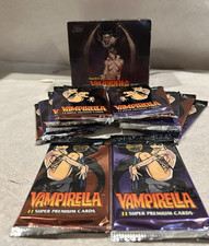 VAMPIRELLA Super Premium  Topps (1995) TWELVE Factory Sealed Packs Incl. Box picture