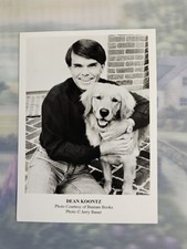 Vintage Dean Koontz, Author Glossy Photo / with dog / 7