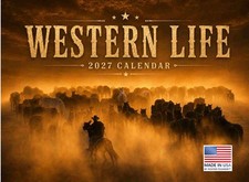 Western Calendar 2027 Cowboy Monthly Wall Calender 12 Month 12x18 picture