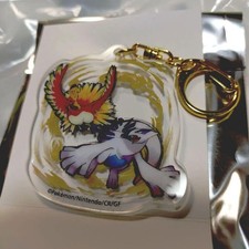 Pokemon Legend Research Acrylic Keyholder Ho-Oh Lugia picture