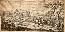 1685 Original  Engraving Paris France  Watermarked Paper  picture
