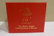 The Danbury Mint Shirley Temple Gold Christmas Ornament Collection Gold Plated picture