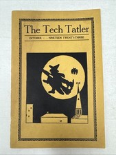 1923 The Tech Tatler Halloween Spooky Harrisburg PA Witch Silouette Booklet picture