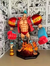 YYGK STUDIO One Piece Franky Statue PU Model In Stock Painted H32cm 2Heads Hot picture