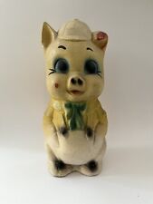 Porky Pig Carnival Chalk Ware Chalkware Bank 11” picture