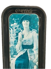 Vintage Coca-Cola Serving Metal Tray Girl Drink Coke 8.5