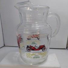 MCM Hazle Atlas Antique Cars glass 9