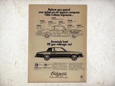 1979 Oldsmobile Cutlass Supreme Advertisement Vintage Automotive Ad picture