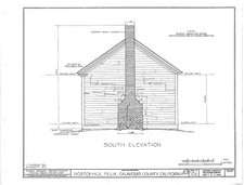 Photo:Felix California 1930s Post Office School South Elevation HABS picture