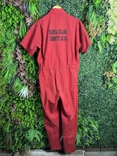 Vintage Santa Clara County Jail Inmate Prisoner Red Jumpsuit Uniform USA Rare picture