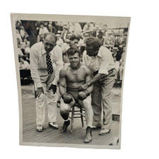 Vtg 1931 Mickey Walker Jack Sharkey Boxing Original Press Photo 8x10 B&W picture