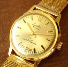 1970s Hamlin Electra Swiss Made Manual Wind Watch picture