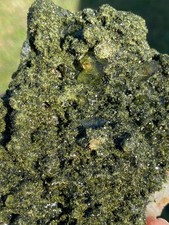 Tantalizing Turkish Forest Epidote with Quartz  Super Sparkly  Must See Video picture