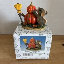 Charming Tails “Building A Pumpkin-Man” Figurine #85/103 Fitz & Floyd picture