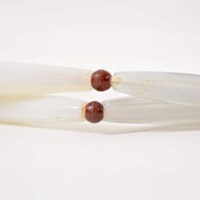 Translucent Faceted Bohemian Trade Beads X-Large 34 Inch picture