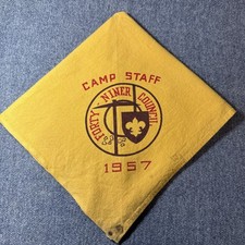 Vintage 1957 49er Council, Ca. Camp 49er Camp Staff Neckerchief picture