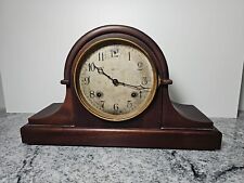 ANTIQUE 1920s ANSONIA Tambour Mantle Clock b24 Movement Parts/Repair Runs. picture