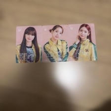 NiziU Photo Card Set NINA MAKO MAYA Signed 3 pcs Collectible picture