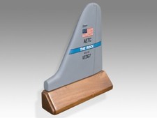 Lockheed Hercules 62D Airlift Squadron Arkansas Solid Mahogany Tail Fin Model picture
