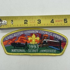 1993 Boy Scout Pocket Patch Lancaster Lebanon Council Penna Nat. Scout Jamboree picture