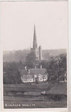 RPPC,Burford,U.K.Bird's Eye View of St.John the Baptist Church,Oxfordshire,1909 picture
