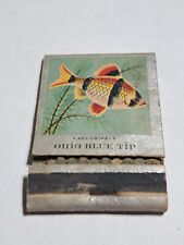 Vtg. Ohio blue tip fish  matchbook empty  picture