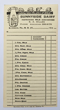 Vintage Sunnyside Dairy Store Receipt picture