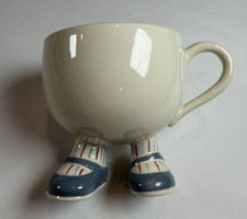 Bernadette Eve Cup Mug Feet Tea Coffee Walking Feet Vintage Carlton Lustre Rare picture