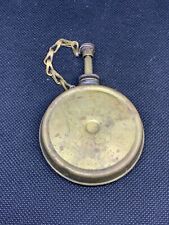 Brass Miniature Pocket Round Banjo Thumb Pump Tool Weapon Oil Can picture