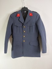 Vtg Swiss Fire Department  Feuerwehr Firefighter Dress Blue Jacket Coat 1976 picture