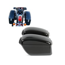 ECOTRIC Large 60L Motorcycle Hard Saddle Bags W/brackets Compatible With Harl... picture