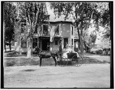 Photo:Madison Wisconsin North Carroll St 1890s Horse-Drawn Carriage Homes picture