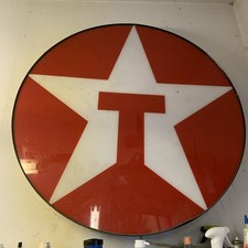All Original Mid-Century Vintage Texaco Back-Lit Sign Gas Station 33