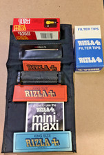 Vtg Mini Maxi Rizla Limited 2 Rolling Machine, Filters, 4 Rizla Limted Unused picture