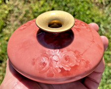 RARE Limoges France T&V Squat Bud Vase Delicate Roses Hand Painted Porcelain picture