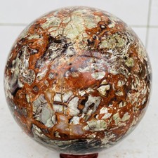 Natural Money agate Crystal Sphere Polishing ball Healing 1960g picture