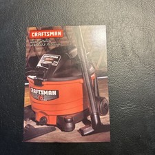 Jb10b Sears Roebuck Craftsman 1998 #16 Low Profile Wet Dry Vacuum picture