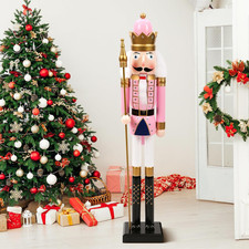 48 Inch 4 Ft Tall Life Size Christmas Nutcracker King Giant Wooden Nutcracker So picture
