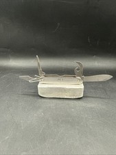 1983 Vtg Vietnam Era Military Survival Camillus US Folding Pocket Knife 4 Tools picture