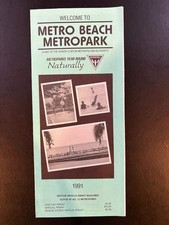 1991 Welcome to Metro Beach Metropark - Brochure Pamphlet Map Ephemera  Michigan picture