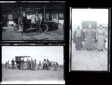 UNIQUE photograph film negatives MONGOLIAN MEN AUTOMOBILES CHINA MONGOLIA 1900s picture