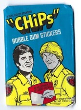 CHIPS 1979 DONRUSS STICKERS TV SHOW 1 SEALED WAX PACK ERIK ESTRADA LARRY WILCOX picture