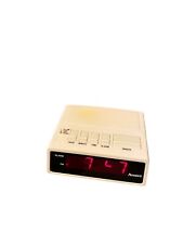 Advance Digital Alarm Clock Model 3140 White Red Display  Vintage Tested Works picture