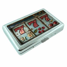 Lucky 7 Metal Silver Cigarette Case picture